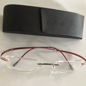 Silhouette Titan eyeglasses color 6054 dark blush/wine